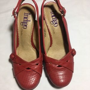 Indigo by Clark’s Mary Jane Red Red Shoes Size 7M